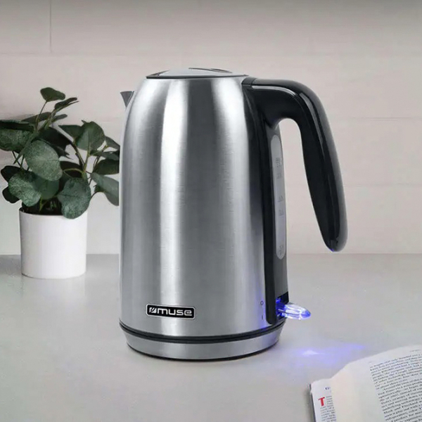 Ceainic electric Muse MS-015 BS Inox 2200 W, 1.7l, Material interior:  photo 3