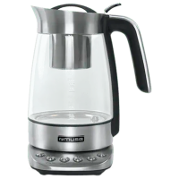 Ceainic electric Muse MS-320 T Inox 2200 W, 1.2l, Material interior: Sticlă