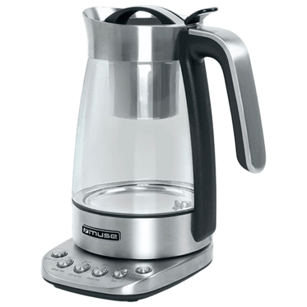 Ceainic electric Muse MS-320 T Inox 2200 W, 1.2l, Material interior: Sticlă photo 3