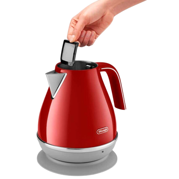 Ceainic electric DeLonghi KBOC 2001 R Red 2000 W, 1.7l, Material interior: Inox photo 2