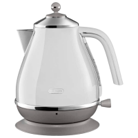 Ceainic electric DeLonghi KBOC 2001 W White 2000 W, 1.7l, Material interior: Inox