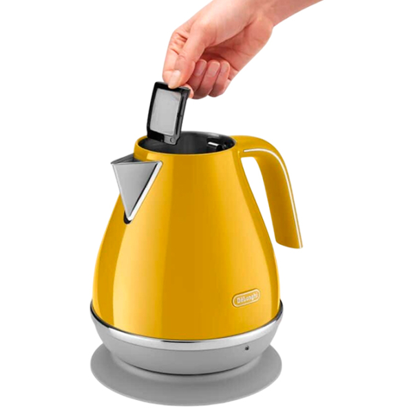 Ceainic electric DeLonghi KBOC 2001 Y Yellow 2000 W, 1.7l, Material interior: Inox photo 2