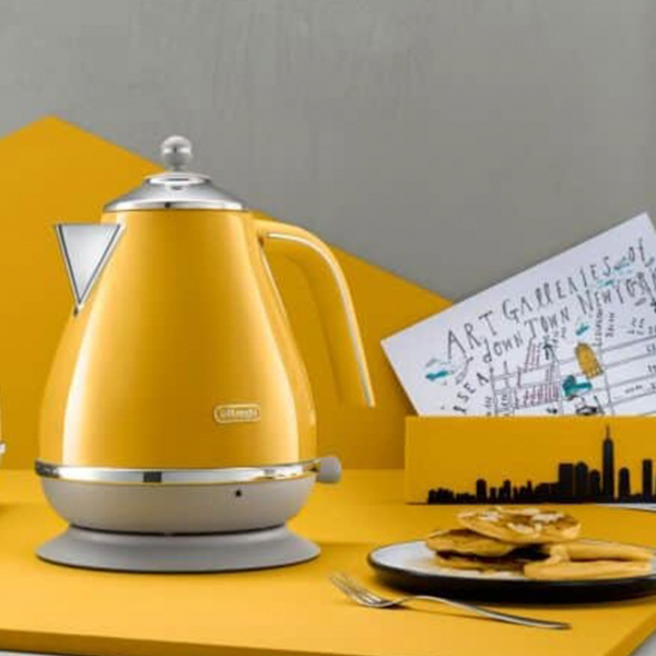Ceainic electric DeLonghi KBOC 2001 Y Yellow 2000 W, 1.7l, Material interior: Inox photo 5