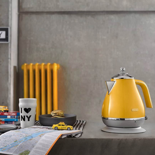 Ceainic electric DeLonghi KBOC 2001 Y Yellow 2000 W, 1.7l, Material interior: Inox photo 6