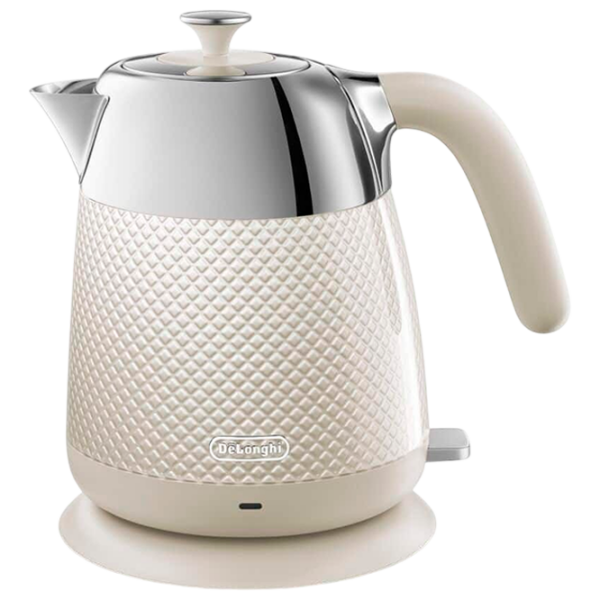 Ceainic electric DeLonghi KBL 2001 W Ivory 2000 W, 1.6l, Material interior: Inox photo 1