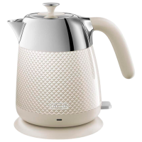 Ceainic electric DeLonghi KBL 2001 W Ivory 2000 W, 1.6l, Material interior: Inox