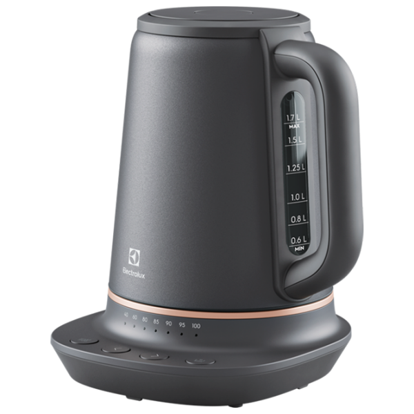 Ceainic electric Electrolux E7K1-6BP Black 2400 W, 1.7l, Material interior:  photo 1