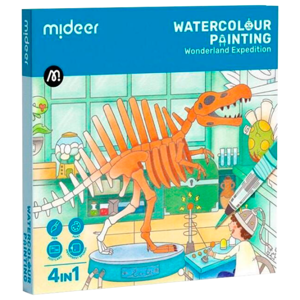 Set de creație Mideer Watercolour Painting Wonderland Expedition Multicolor Pentru copii, 3+ photo 1
