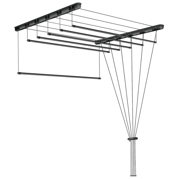 Uscător de rufe Sepio 8370 Black Lungimea firului de rufe: 9 m photo 1