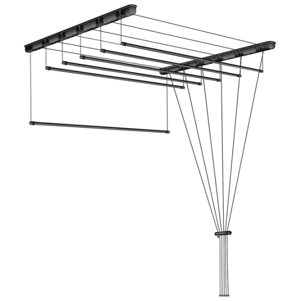 Uscător de rufe Sepio 8387 Black Lungimea firului de rufe: 9 m photo 2