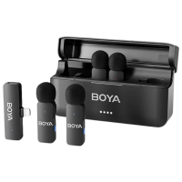 Microfon Boya BY-V4U + Charging Case Black 