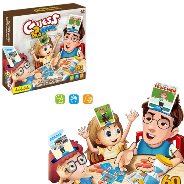 Настольная игра Board Games Who am I? Guess! Логическая игра, 6+ photo 2