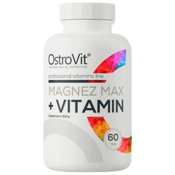 Vitamine și minerale OstroVit Magnesium MAX + Vitamin 5902232612158 60  photo 1