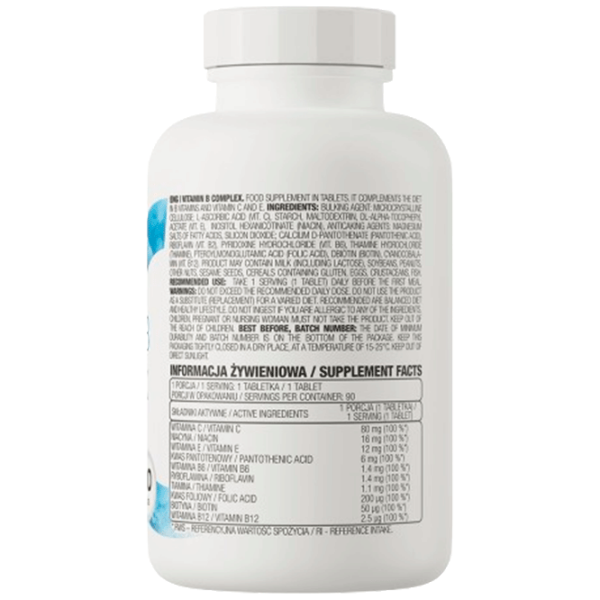 Витамины и минералы OstroVit B complex 5902232610949 90  photo 3