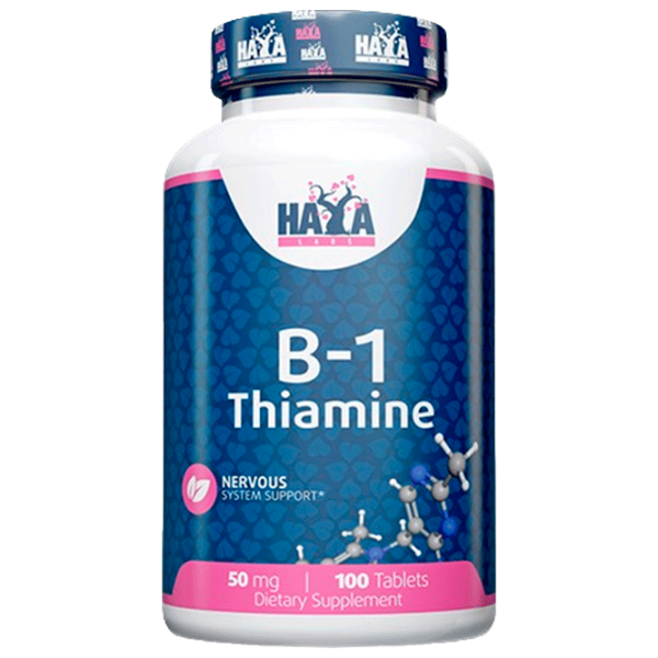 Vitamine și minerale Haya Labs Vitamin B-1 Thiamine 858047007762 100  photo 1