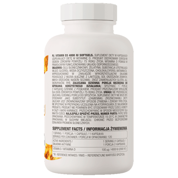 Vitamine și minerale OstroVit Vitamin D3 5903933902524  120 photo 3