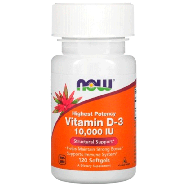 Vitamine și minerale Now Foods Vitamin D-3 733739003768  120 photo 1