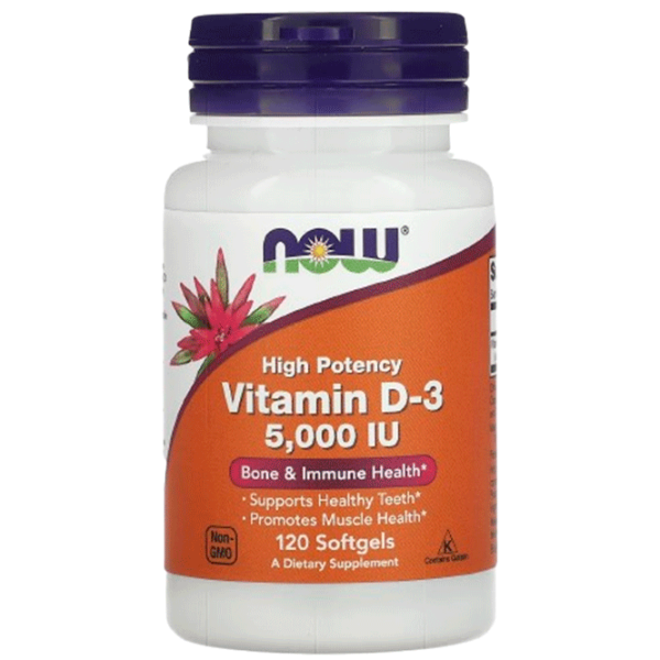 Vitamine și minerale Now Foods Vitamin D-3 733739003720  120 photo 1
