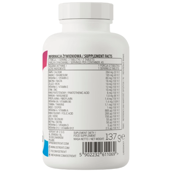 Витамины и минералы OstroVit Vit&Min 5902232611069 90  photo 3