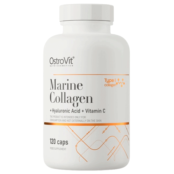 Vitamine și minerale OstroVit Marine Collagen + Hyaluronic Acid + Vitamin C 5903246227666  120 photo 1