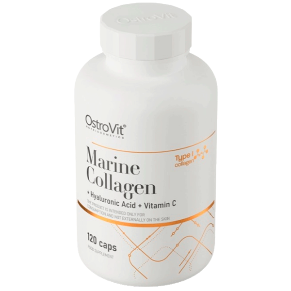 Vitamine și minerale OstroVit Marine Collagen + Hyaluronic Acid + Vitamin C 5903246227666  120 photo 2
