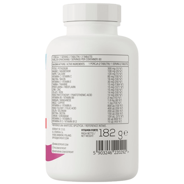 Vitamine și minerale OstroVit Vit&Min FORTE 5903246220292 120  photo 3