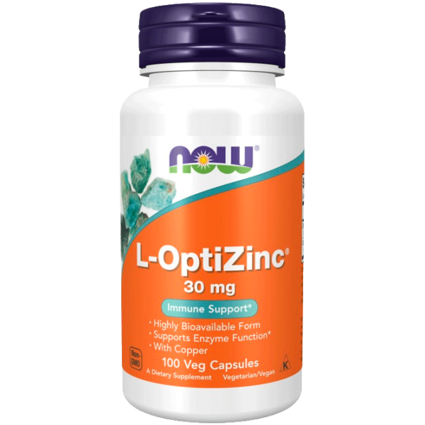 Vitamine și minerale Now Foods L-OPTIZINC 733739015105  100 capsule photo 1