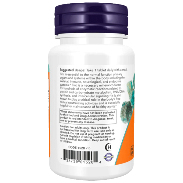 Vitamine și minerale Now Foods ZINC GLUCONATE 733739015204 100  photo 2