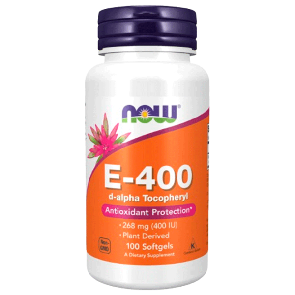 Vitamine și minerale Now Foods E-400 733739008374  100 capsule photo 1