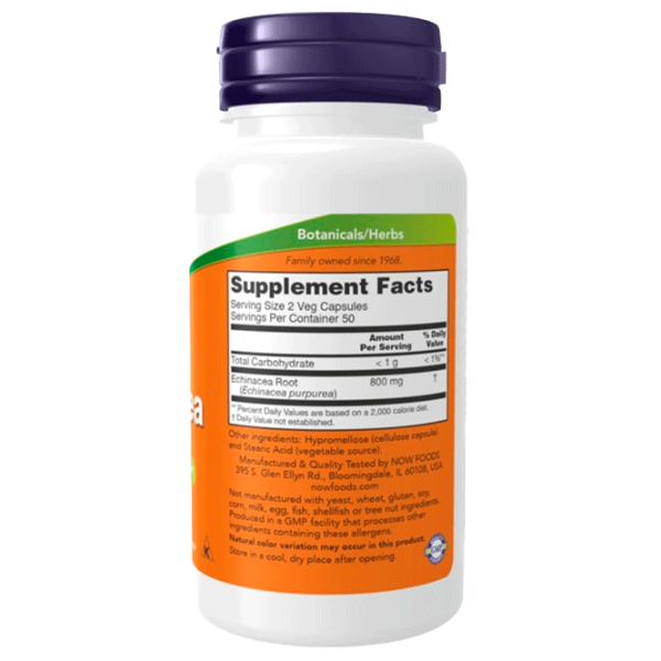 Витамины и минералы Now Foods Echinacea 733739046604  100 капсул photo 2