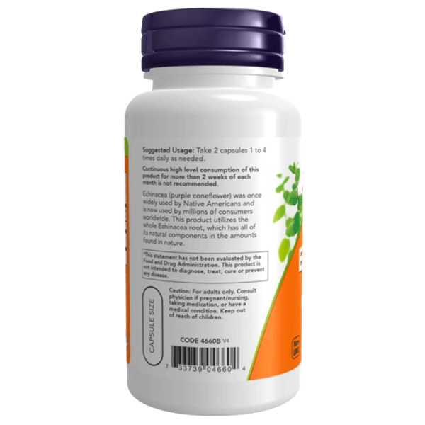Витамины и минералы Now Foods Echinacea 733739046604  100 капсул photo 3