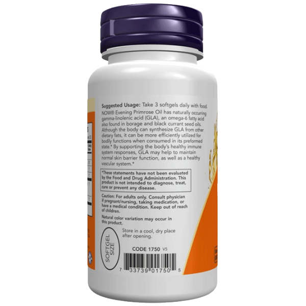 Витамины и минералы Now Foods Evening Primrose Oil 733739017505  100 капсул photo 3