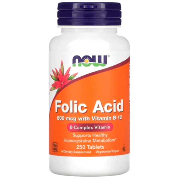 Vitamine și minerale Now Foods Folic Acid 733739004765 250  photo 1