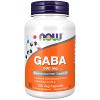 Vitamine și minerale Now Foods Gaba 733739000873  100 capsule