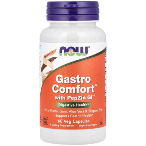 Витамины и минералы Now Foods GASTRO COMFORT WITH PEPZIN 733739035202  60 photo 2