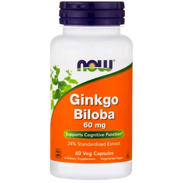 Vitamine și minerale Now Foods Ginkgo Biloba 733739046864  60 photo 1