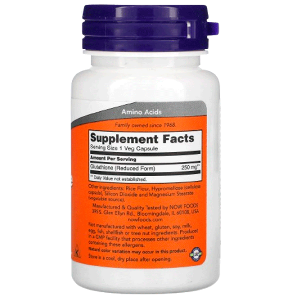 Vitamine și minerale Now Foods GLUTATHIONE 733739000965  60 photo 2
