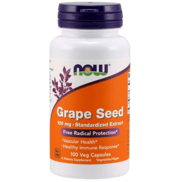 Vitamine și minerale Now Foods GRAPE SEED 733739032485  100 capsule photo 1