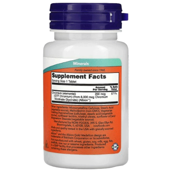 Vitamine și minerale Now Foods GTF CHROMIUM 733739014306 100  photo 1