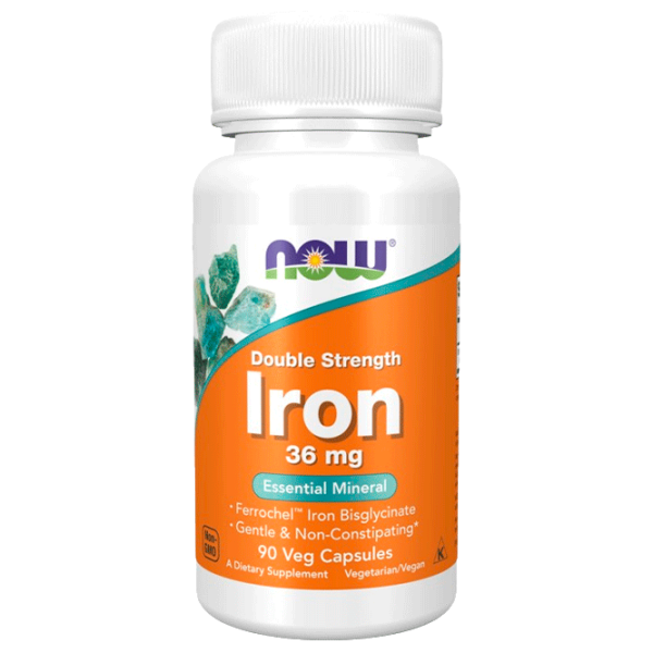 Vitamine și minerale Now Foods Iron 733739014443  90 capsule photo 2