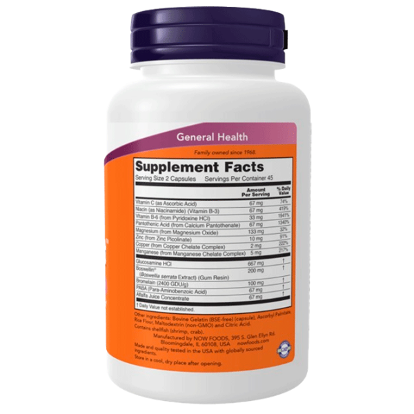 Витамины и минералы Now Foods JOINT SUPPORT 733739032904  90 капсул photo 2