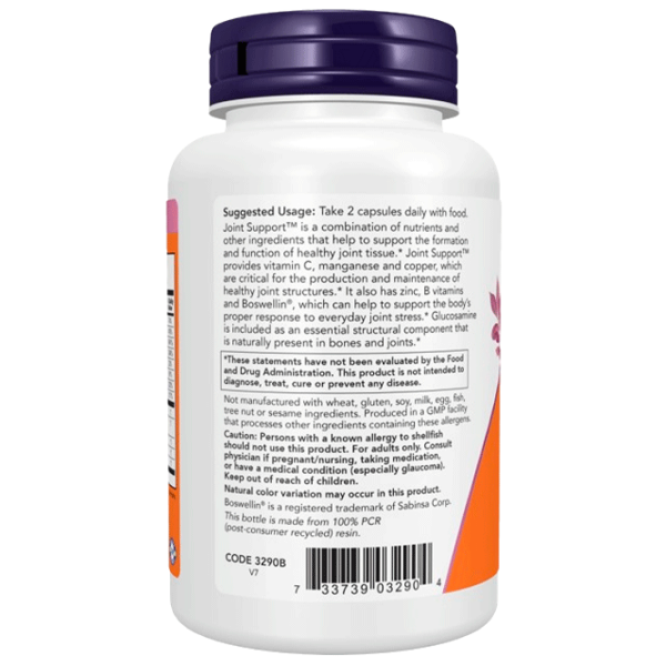 Витамины и минералы Now Foods JOINT SUPPORT 733739032904  90 капсул photo 3