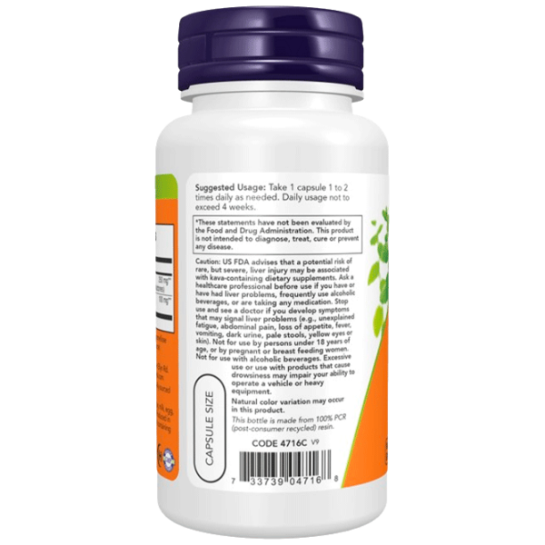 Витамины и минералы Now Foods KAVA KAVA 733739047168  60 photo 3