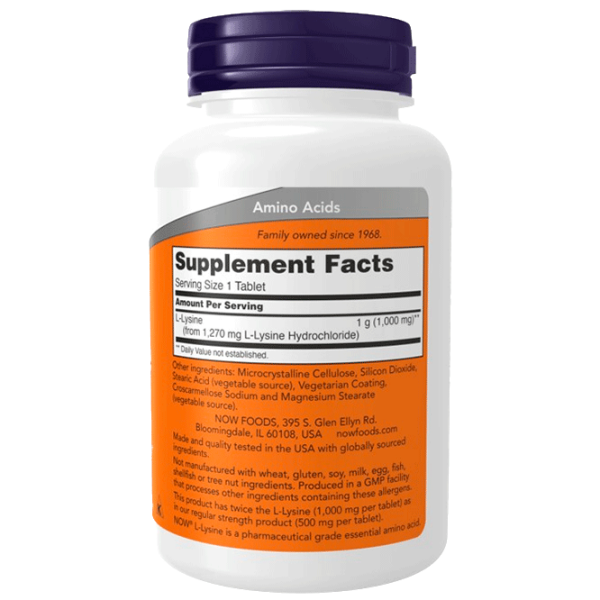 Vitamine și minerale Now Foods L-Lysine 733739001139 100  photo 2
