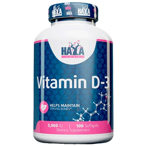 Vitamine și minerale Haya Labs Vitamin D3 854822007828  100 capsule photo 1