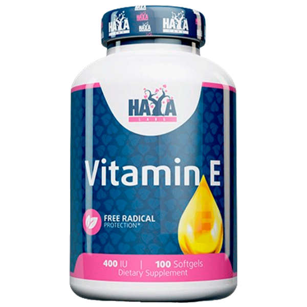 Vitamine și minerale Haya Labs Vitamin E 853809007486  100 capsule photo 1