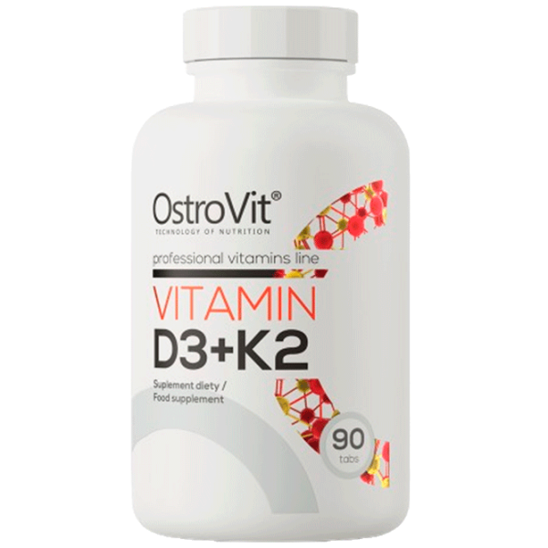 Витамины и минералы OstroVit Vitamin D3 + K2 5902232611960 90  photo 1