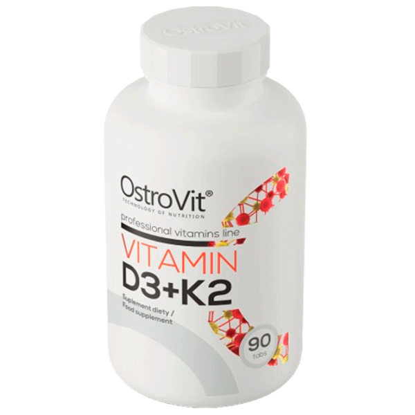 Витамины и минералы OstroVit Vitamin D3 + K2 5902232611960 90  photo 2