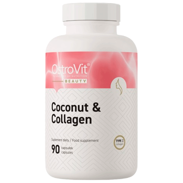 Vitamine și minerale OstroVit Collagen & MCT Oil 5903933908847  90 capsule photo 1