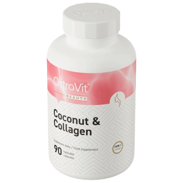 Vitamine și minerale OstroVit Collagen & MCT Oil 5903933908847  90 capsule photo 2